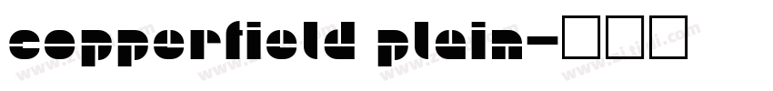 Copperfield Plain字体转换